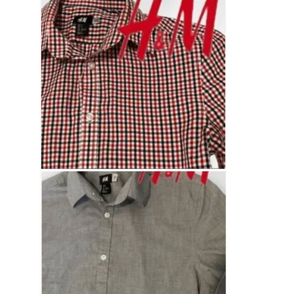 LOT of 2 H&M Men's Shirts Bundle Size small